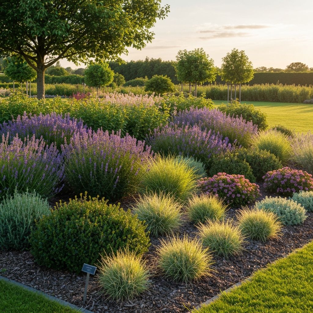 Nos Réalisations - Plantations: Massifs floraux et jardins de vivaces riches en biodiversité.